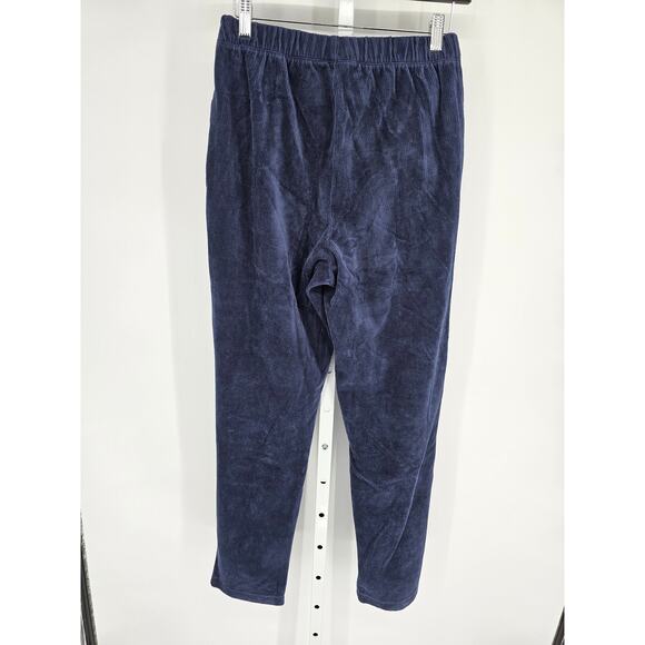 Lands End Womens Sz S Pull On Corduroy Pants Dark Blue Tapered Leg - Picture 4 of 4